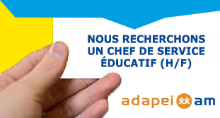 Recrutement d'un(e) Chef de service éducatif (H/F)