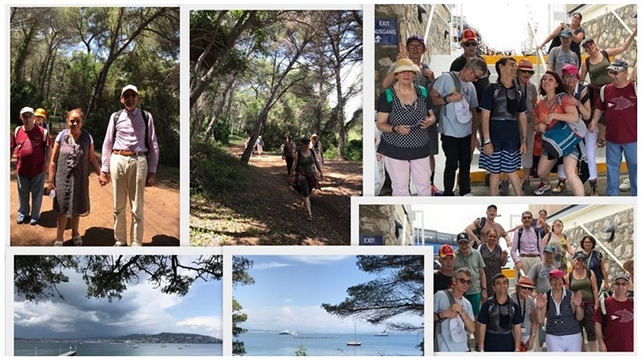 La Section de Cannes en sortie aux Iles avec les résidents des Foyers Darty et les Palmiers