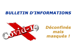 "Déconfinés mais masqués !"