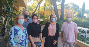 Visite de Madame Martine Savalli, adjointe déléguée au Handicap à la ville d'Antibes, à l’IME Pierre Merli